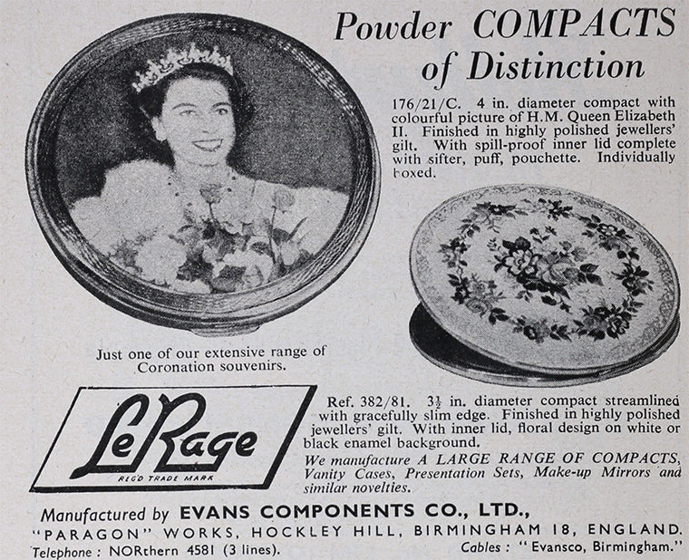 Le Rage Powder Compact Vintage Advertisement