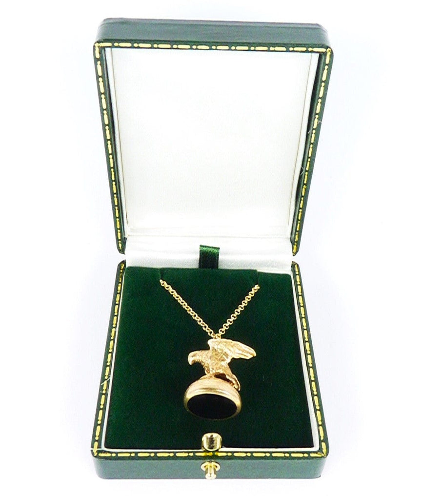 Cased Solid Gold Eagle Fob