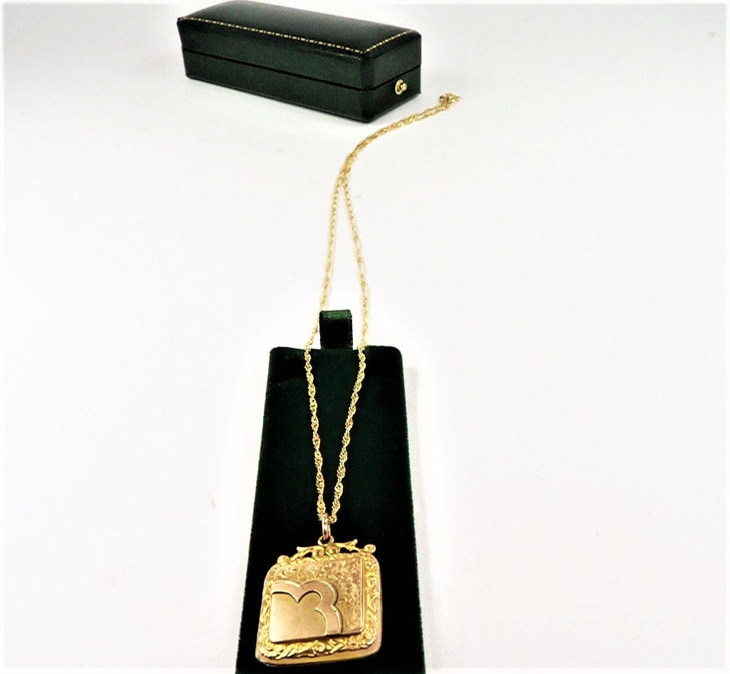 Solid Gold Locket Square Shaped