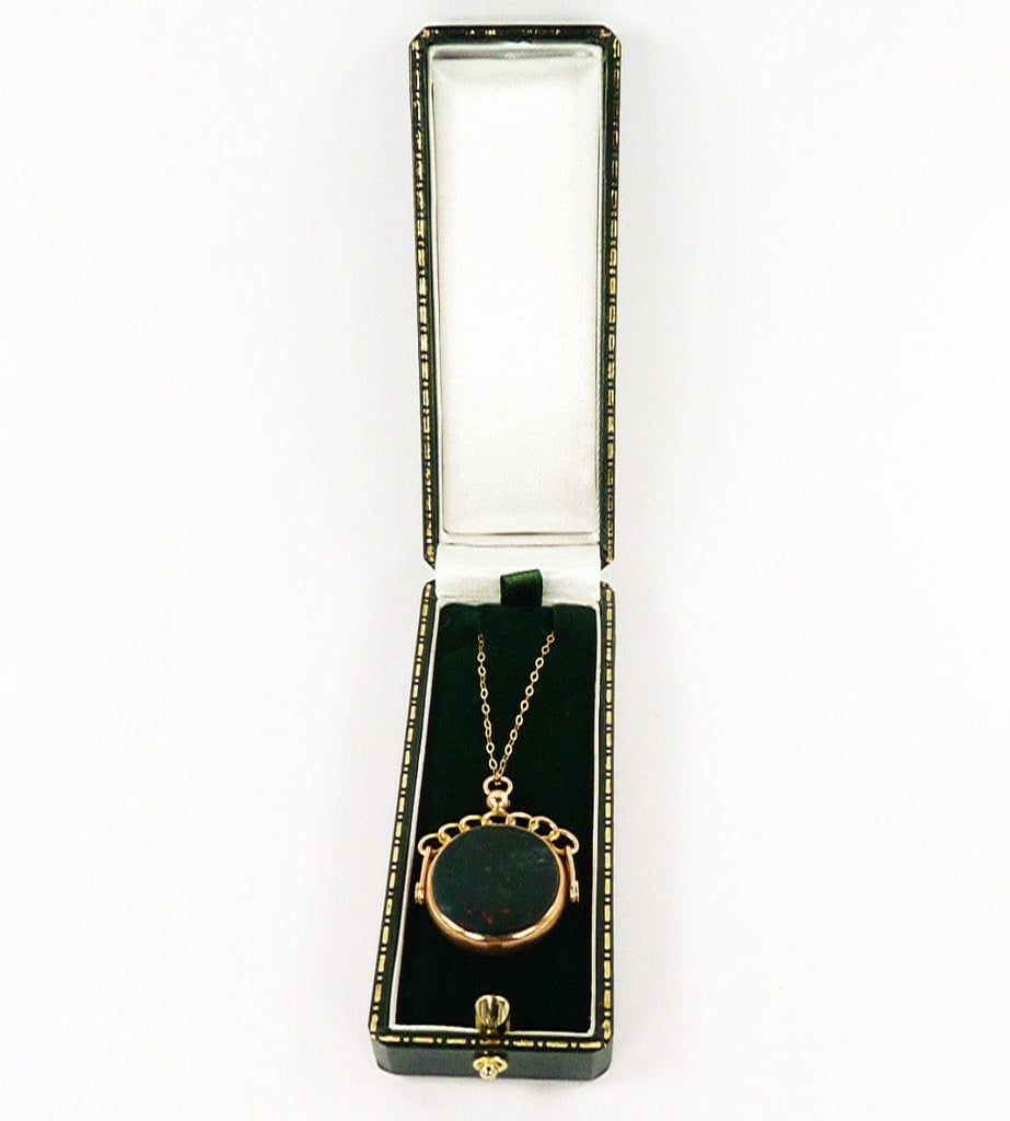 Solid Gold Watch Fob In Case
