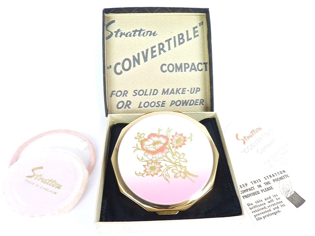 Unused Pink And Gold Stratton Compact