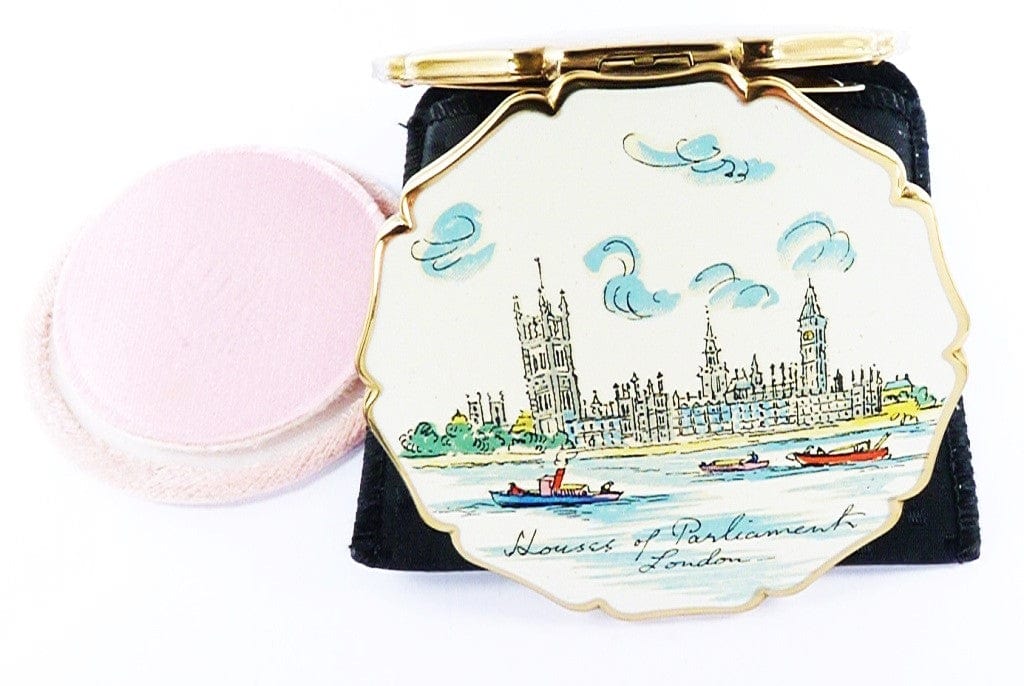Vintage Stratton Houses Of Parliament Powder Compact