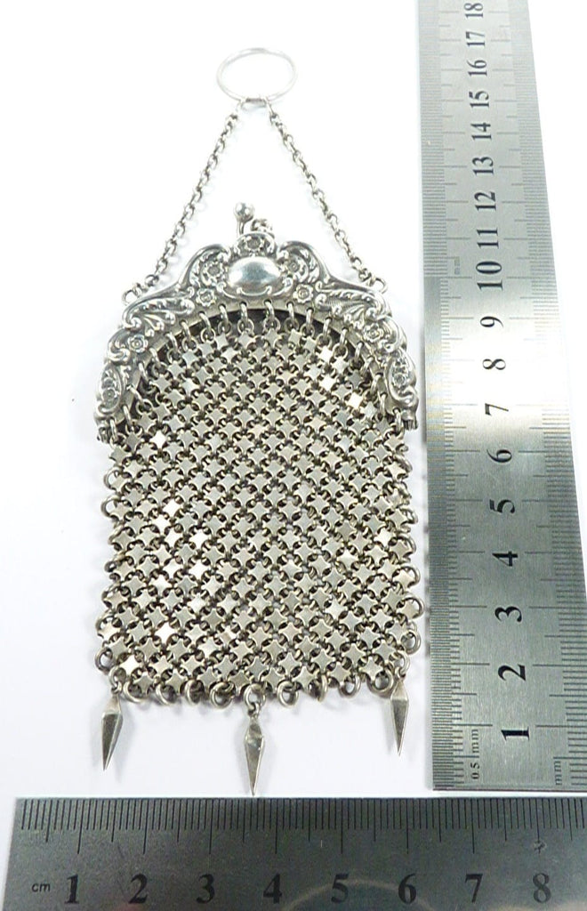 1900s American Sterling Silver Chatelaine Purse
