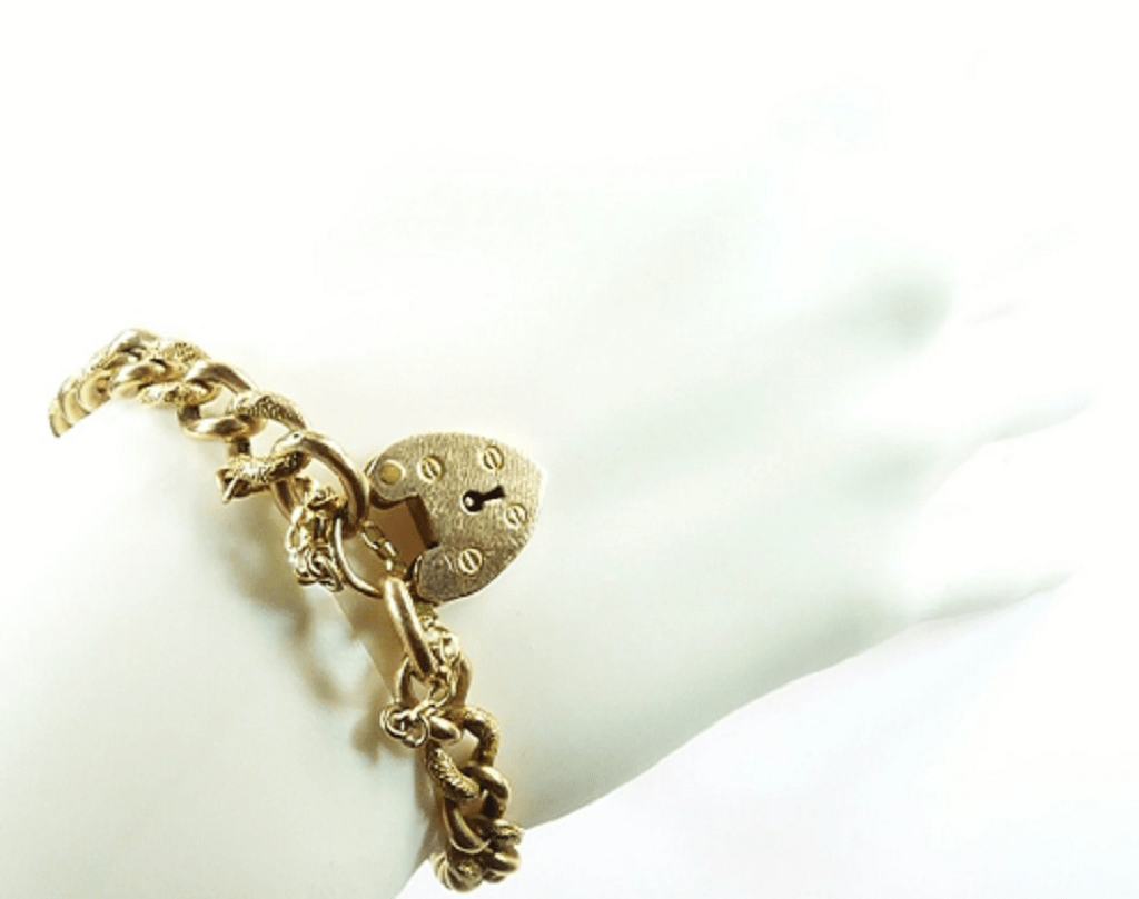 Solid gold engraved on sale bracelet