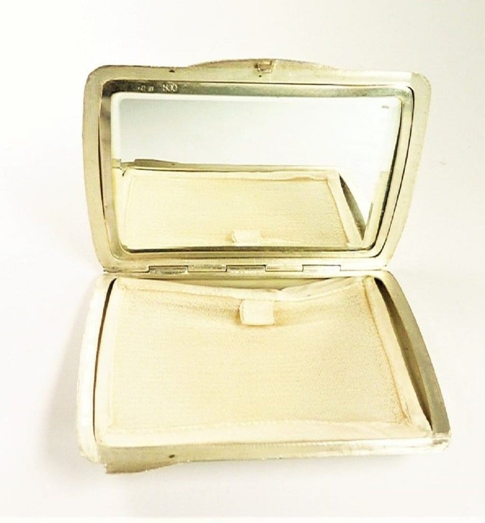 Antique Silver Makeup Compact