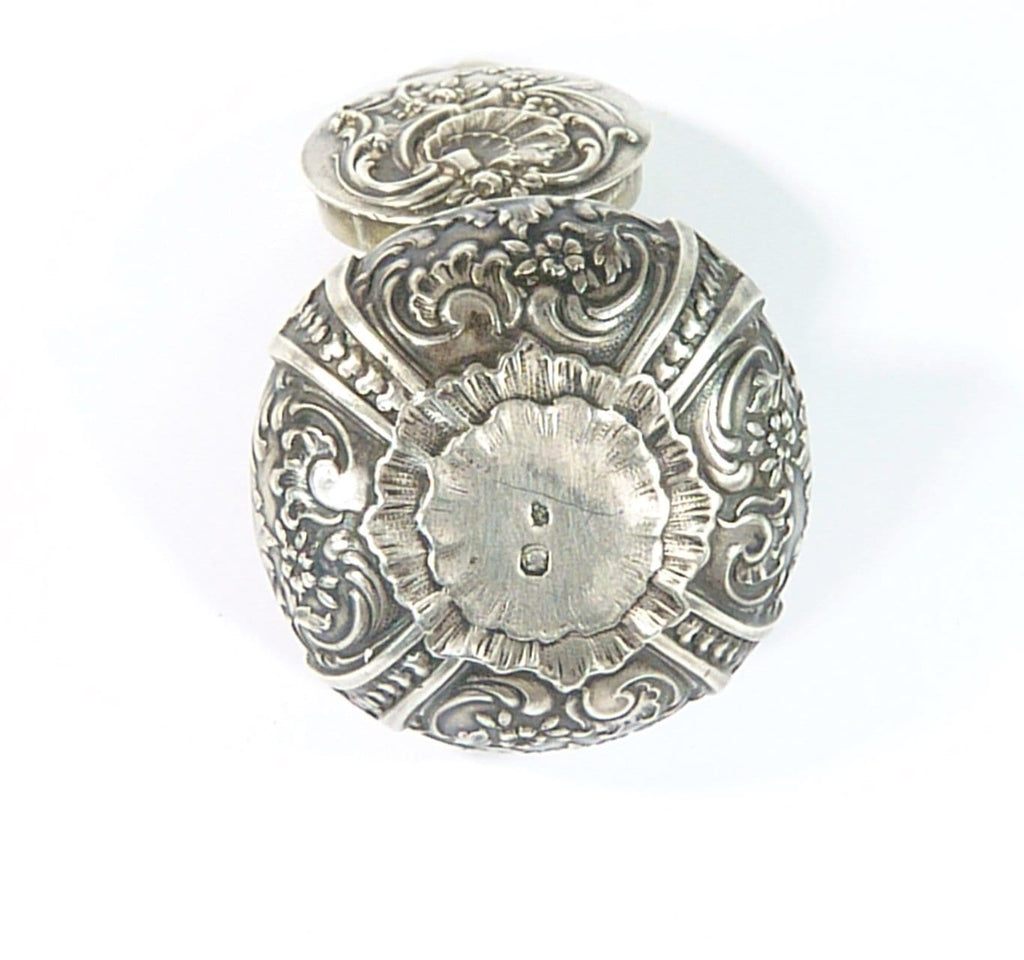 Art Nouveau Powder Box Hallmarked Silver