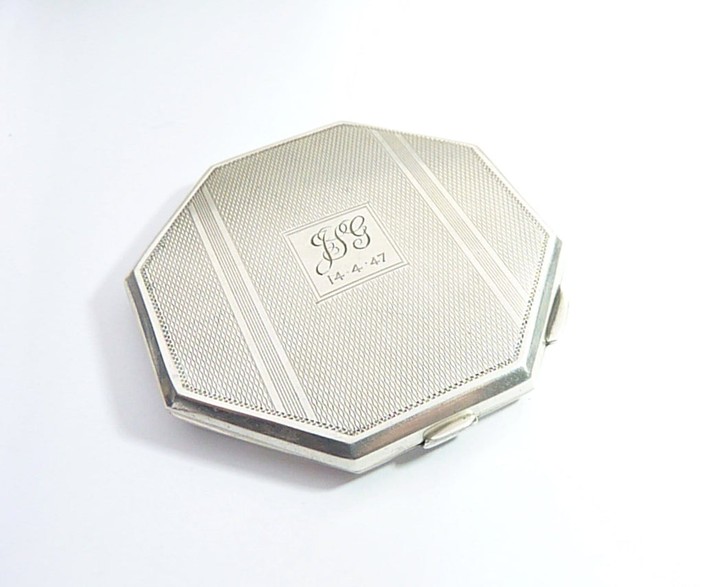 Broadway & Co. Hallmarked Silver Loose Powder Compact
