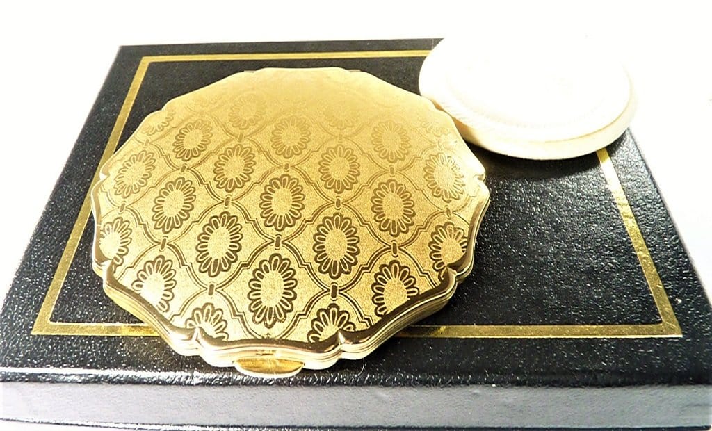 Gold Plated Stratton Makeup Compact