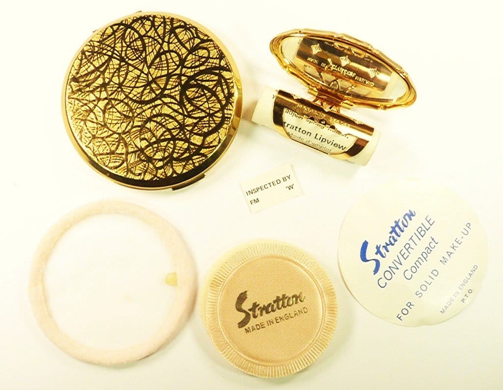 Gold Plated Makeup Compact