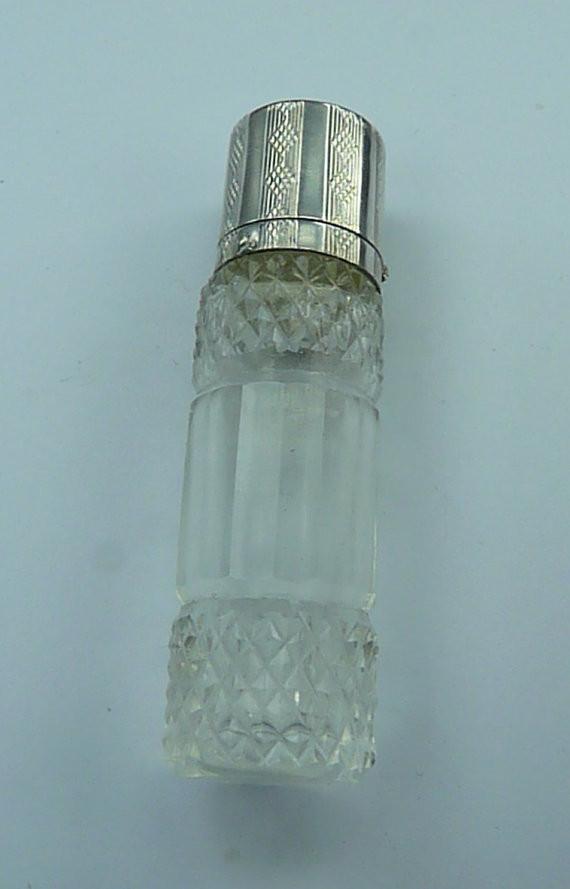 Antique cut glass perfume bottles Prudent Quitte E Bonhomme antique silver gifts for wives - The Vintage Compact Shop