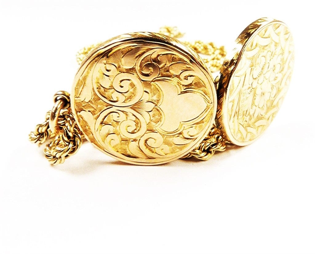 Romantic Gold Locket Necklace
