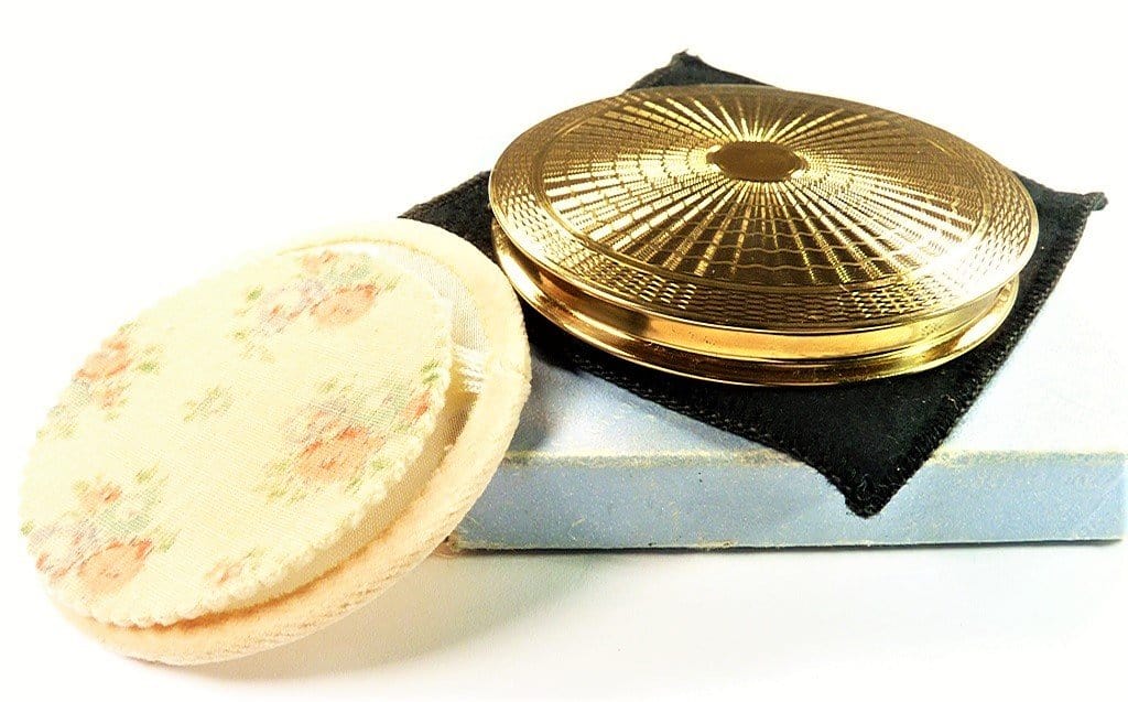 Vintage Stratton Compact Guilloche Engraving