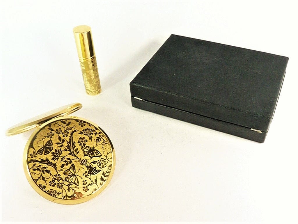 Unused Vintage Stratton Perfume Atomiser Compact Mirror Set