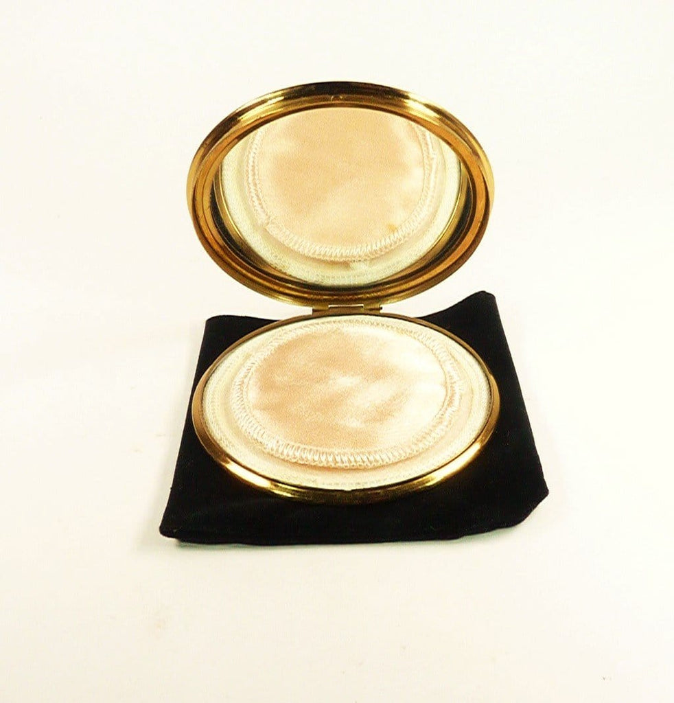 Unused Vintage Compact With Original Puff And Sifter