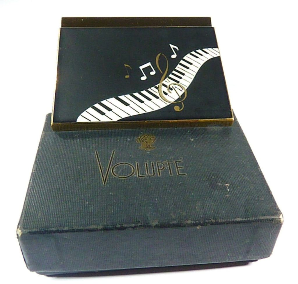 Unused Vintage Musical Powder Compacts Original Box