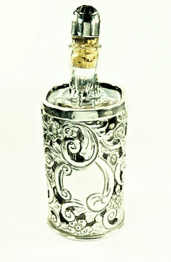 Victorian Silver Cased Perfume Bottle
