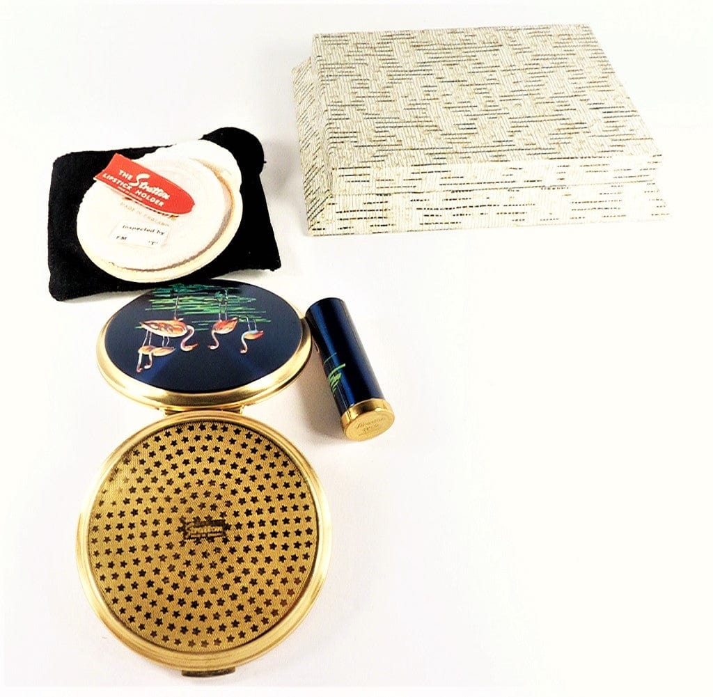 Vintage Stratton Lipstick With Matching Compact