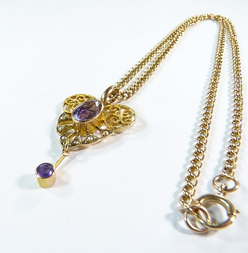 antique 15 carat gold necklace