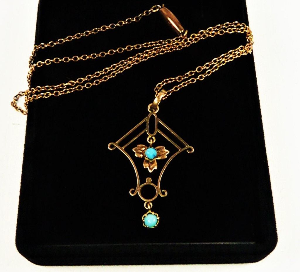 Win An Art Deco Hallmarked Gold Pendant And Necklace