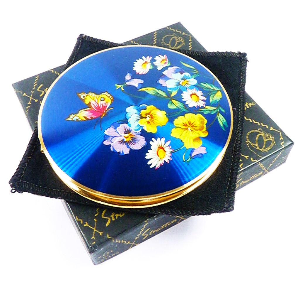 1950s Boxed Unused Stratton Powder Compact