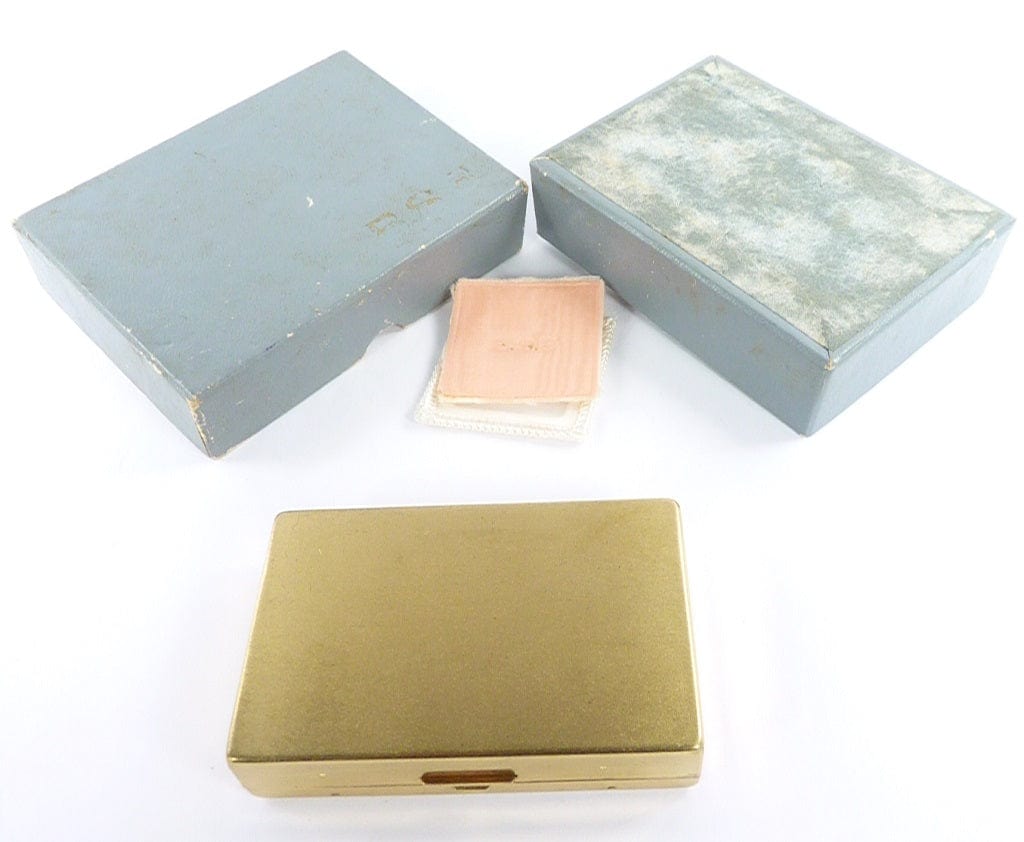 Musical Powder Box Unused Japanese Musical Powder Box 1950s Vintage – The Vintage Compact Shop