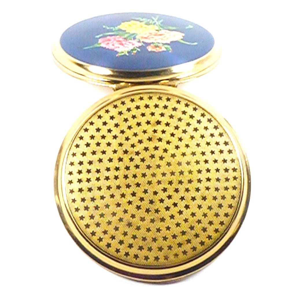 1950s Stratton Carnation Makeup Compact Mirror