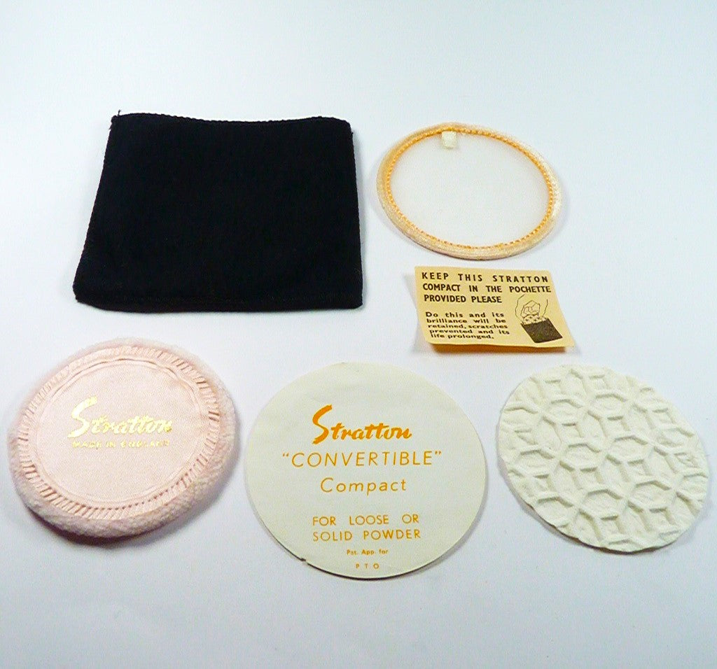 1950s Stratton Makeup Compact Accessories