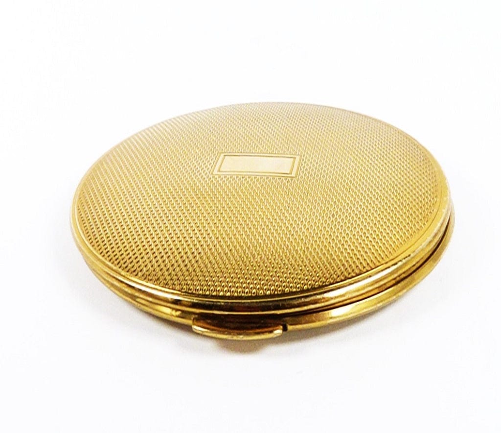 Small Golden Vintage Makeup Compact