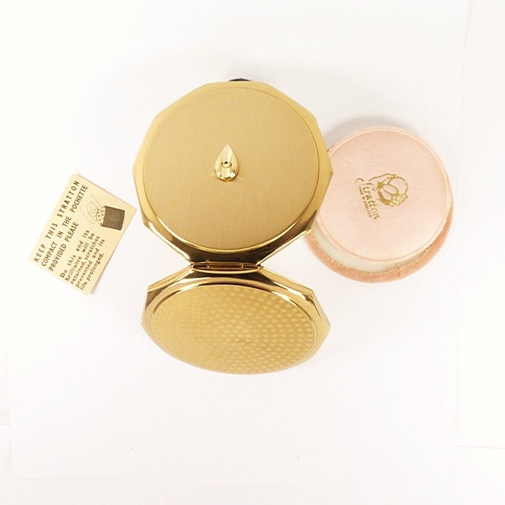1960s Stratton 10 Sided Convertible Powder Compact
