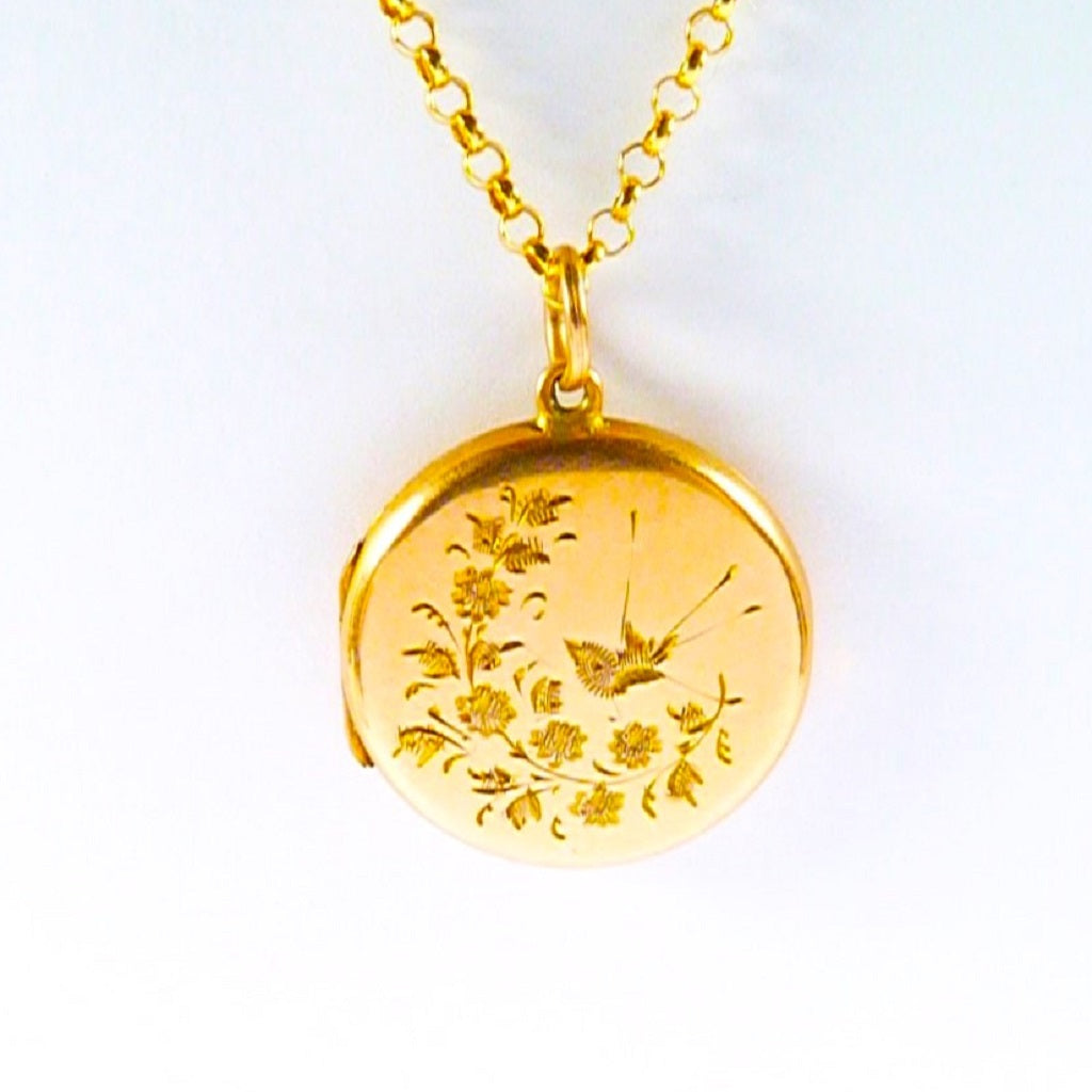 9ct Gold Belcher Chain Pendant