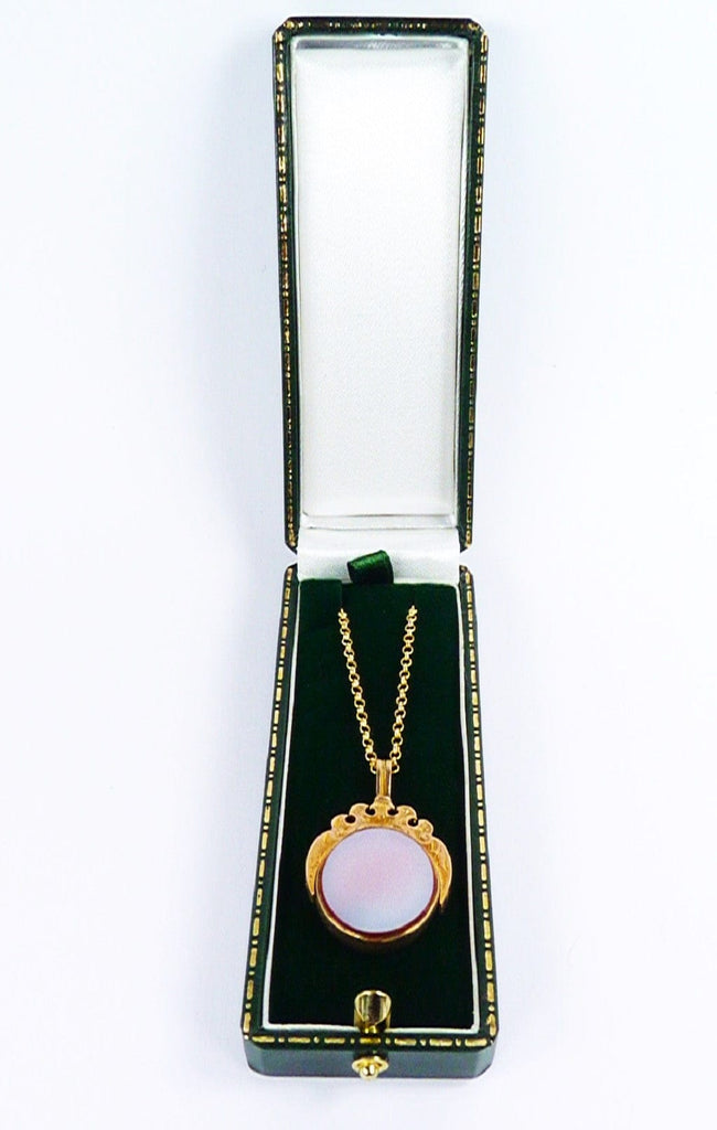 Agate And Bloodstone 10 Carat Gold Fob