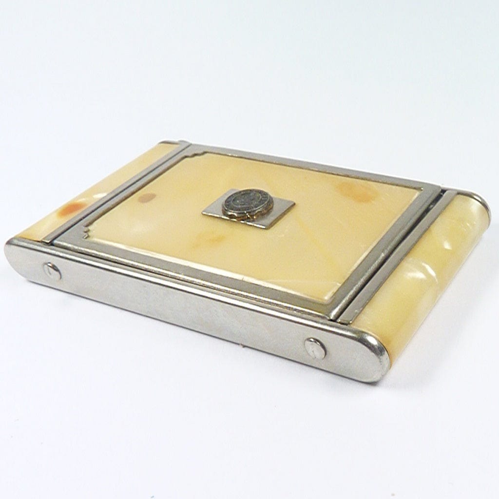 Antique Celluloid Compact Mirror