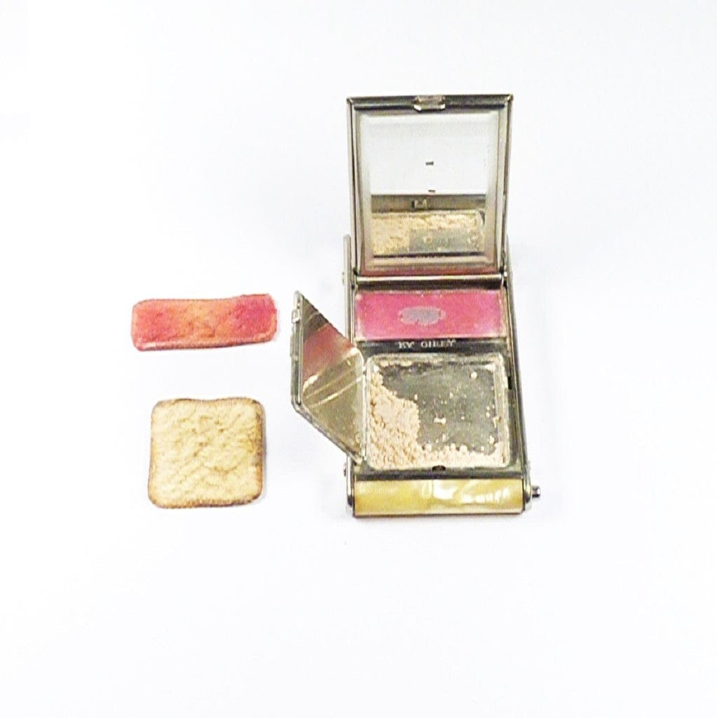 Antique Celluloid Powder Compact