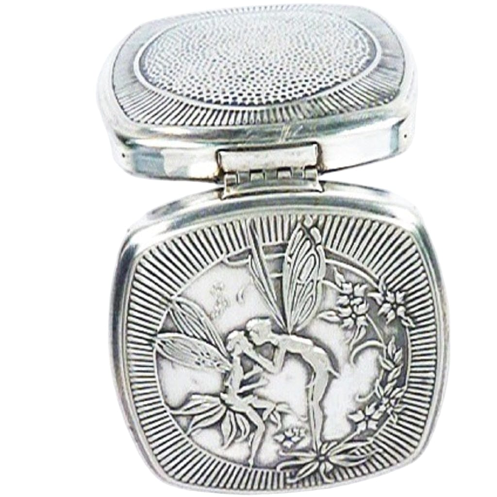 Antique Djer Kiss Kerkoff Fairy Powder Compact
