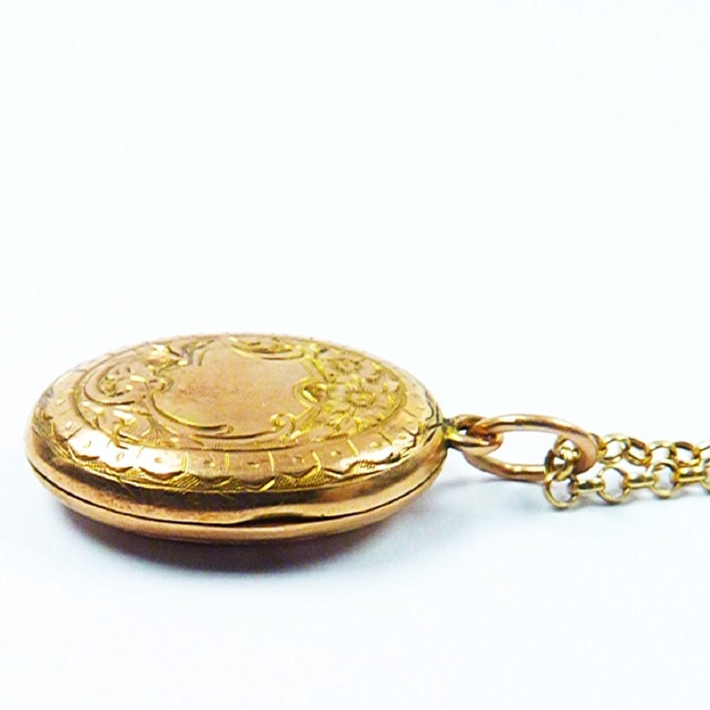 Antiques Yellow Gold Mourning Locket