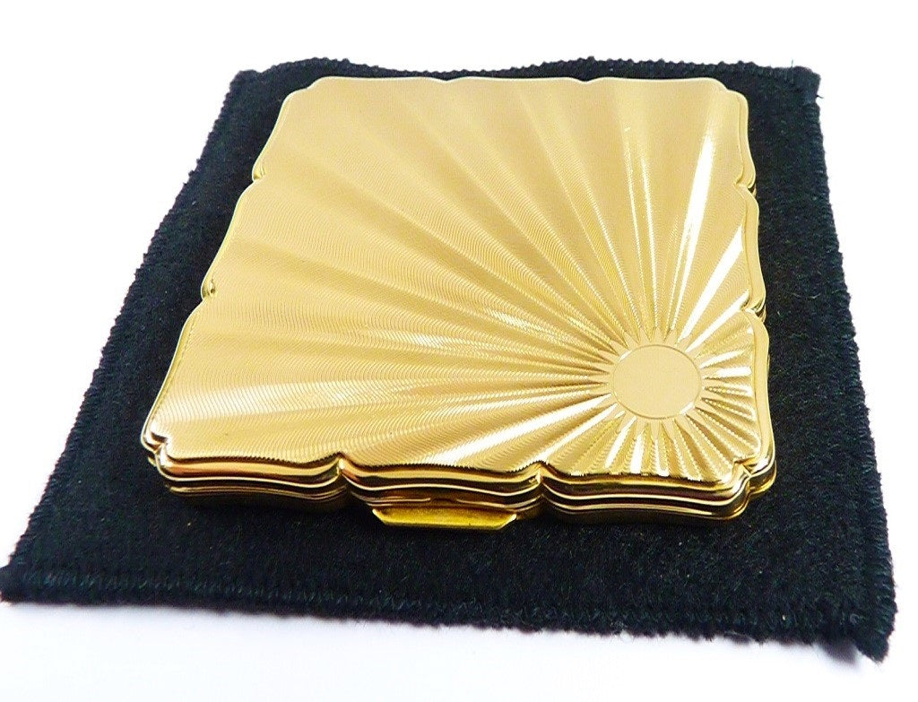 Art Deco Sunburst Makeup Compact