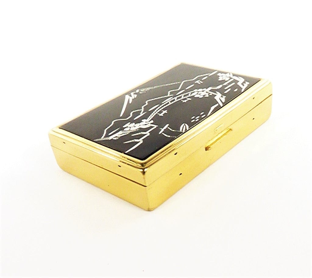 Musical Powder Box Unused Japanese Musical Powder Box 1950s Vintage – The Vintage Compact Shop