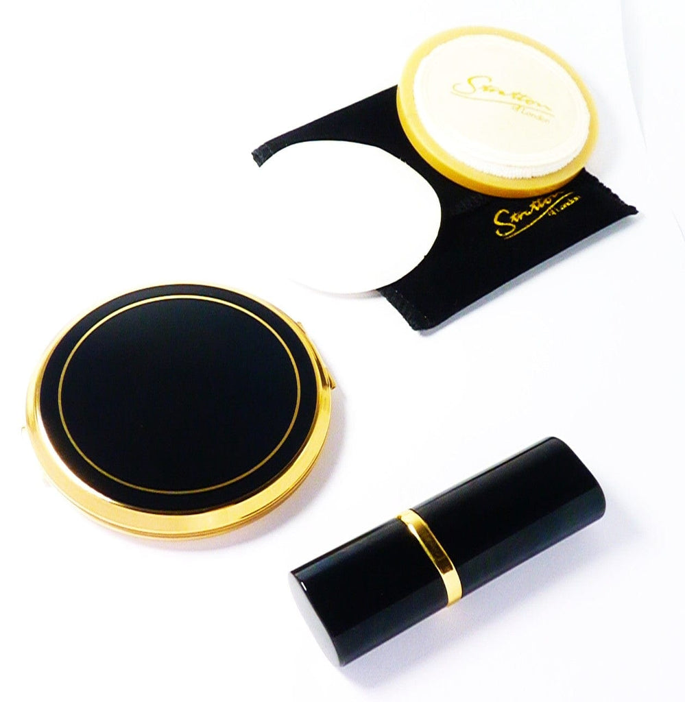 Black And Gold Vanity Set