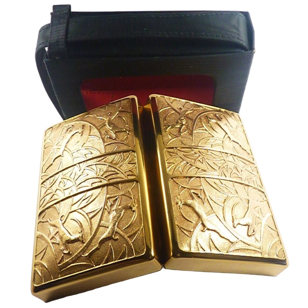 Black Moire Carry Case And Elgin American Carryall