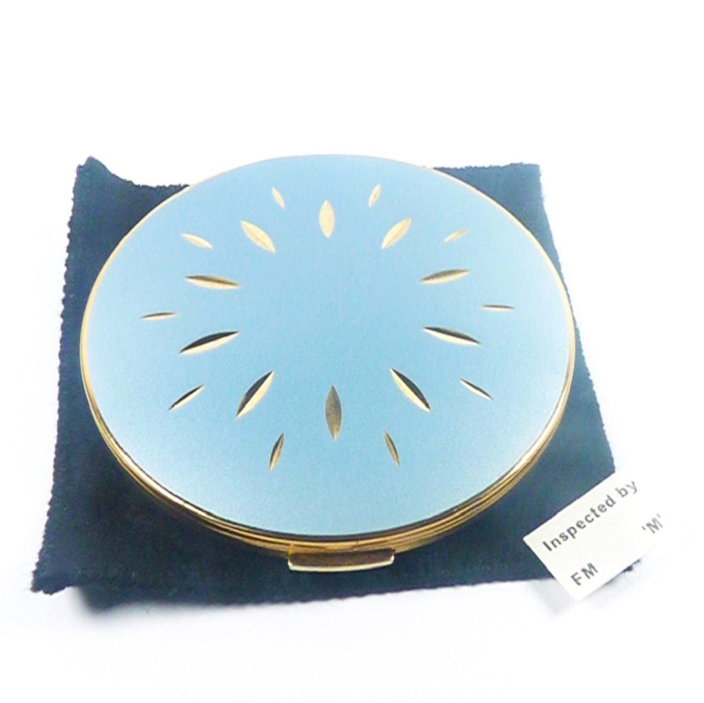 Blue And Gold Makeup Compact Mirror