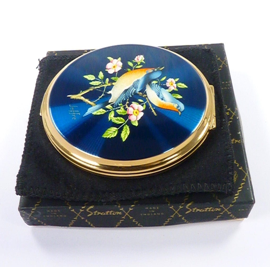 Blue Bird Vintage Stratton Compact