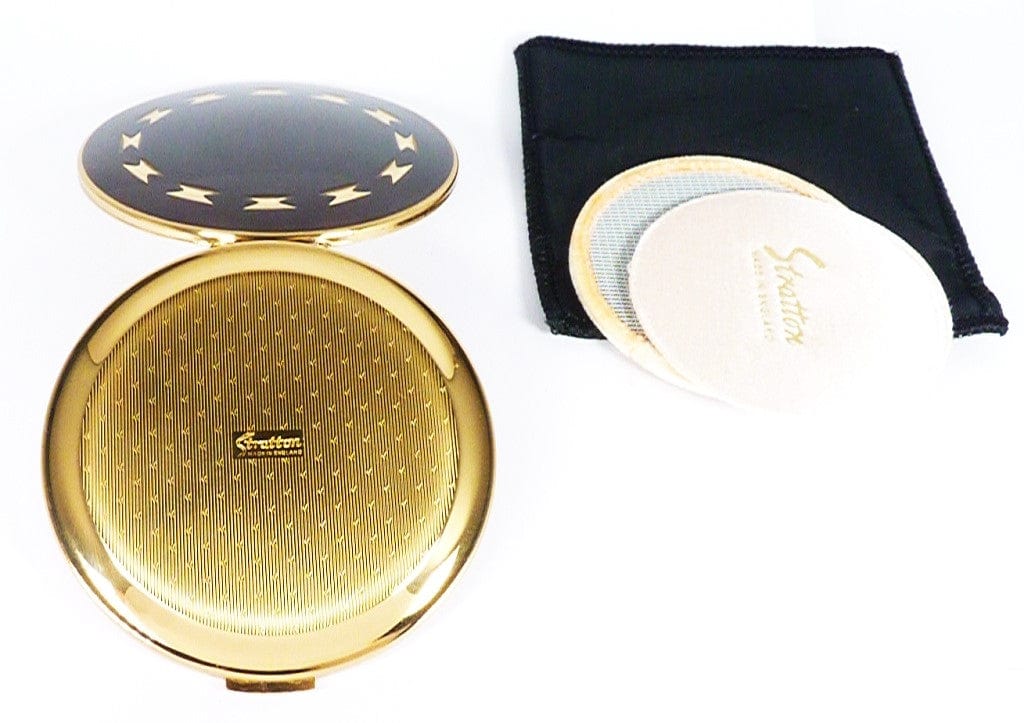 Brown And Gold Compact Mirror