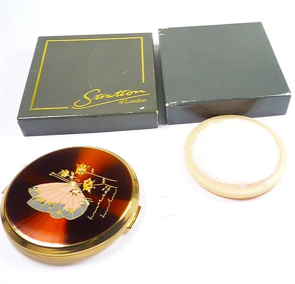 Gilded Butterfly Compact Mirror