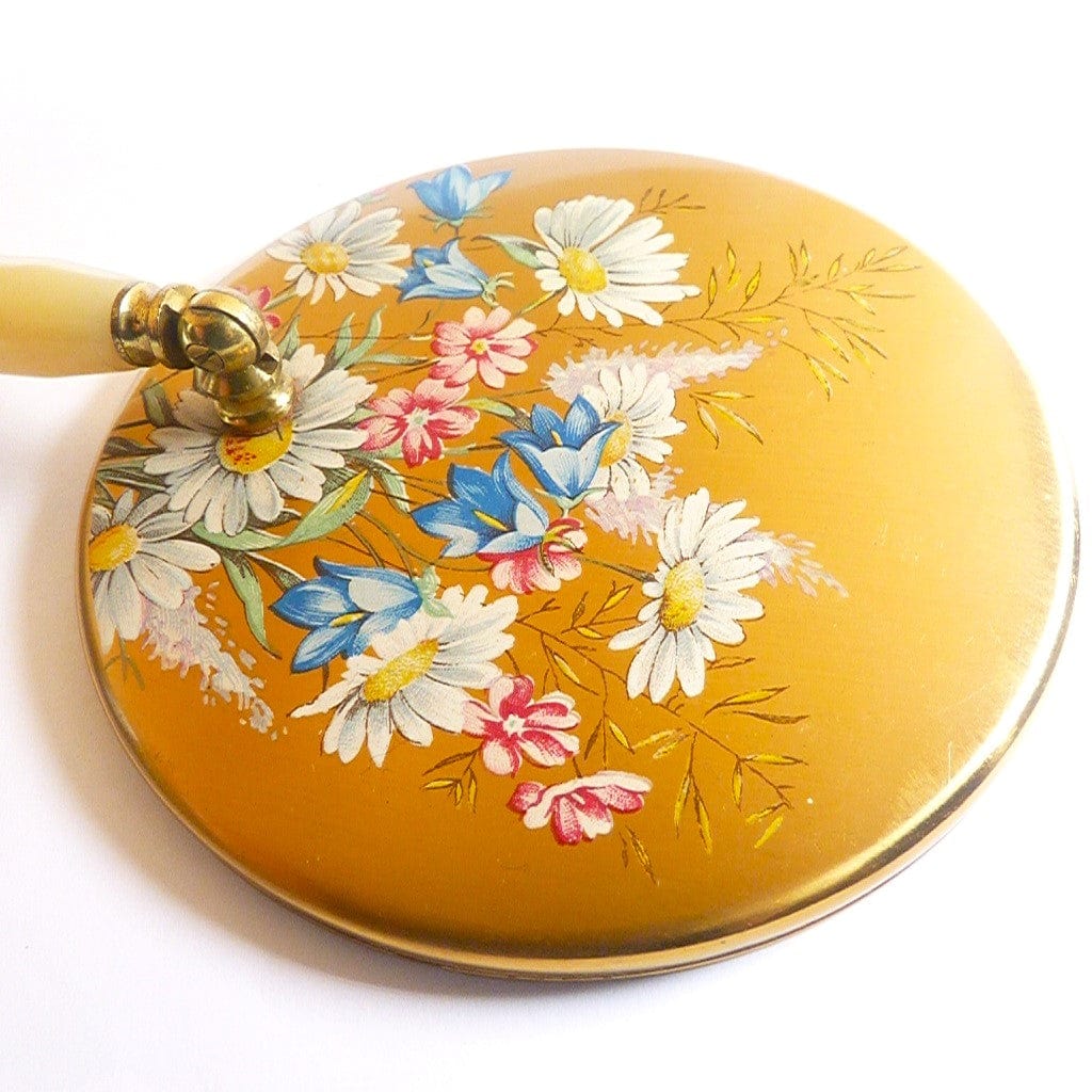 Floral Vintage Hand Mirror