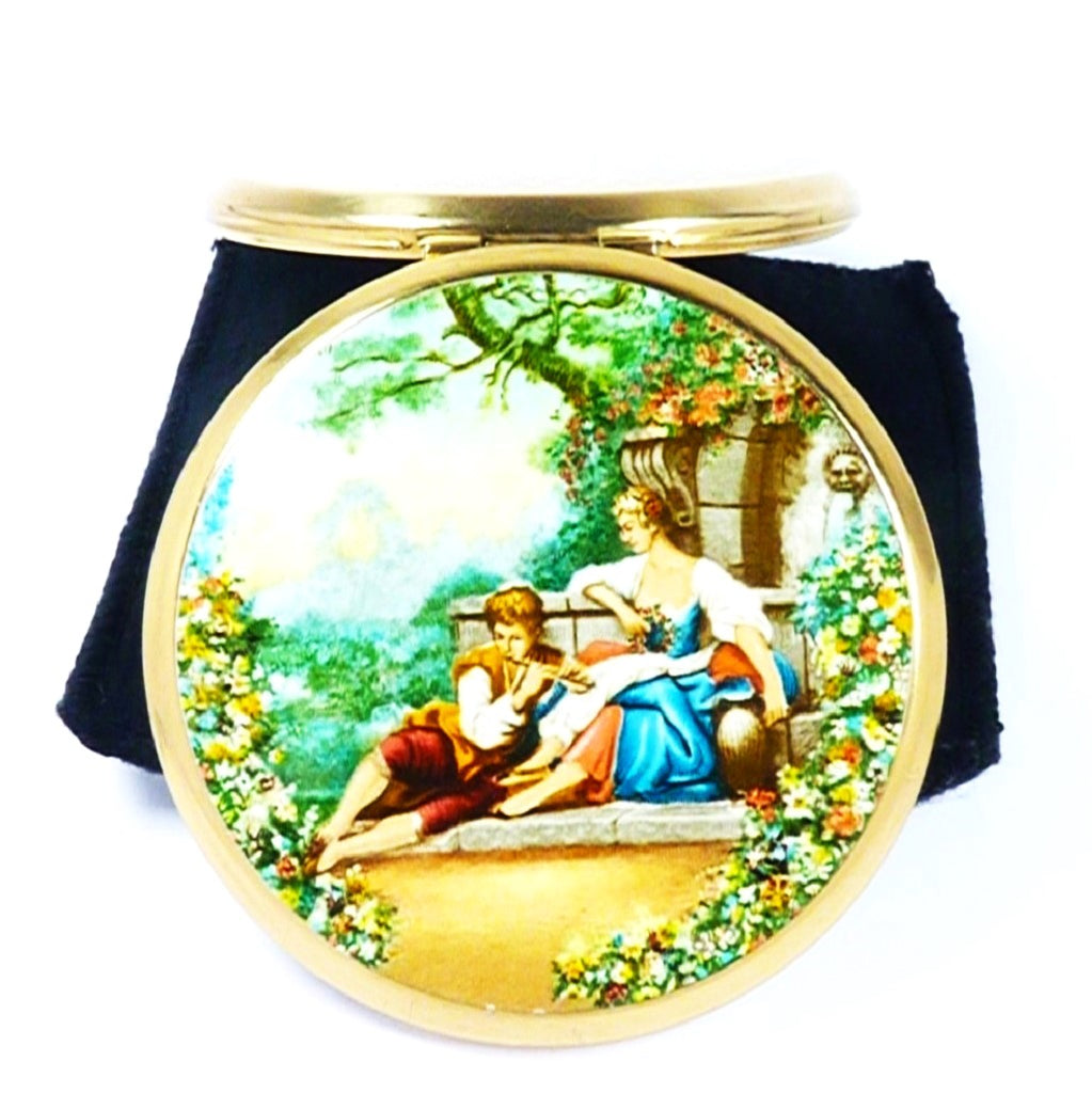 Flute Player Makeup Compact Mirror