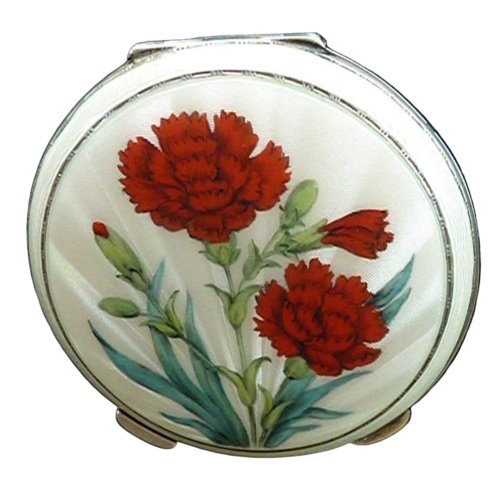 Garrard & Co Silver Enamel Makeup Compact