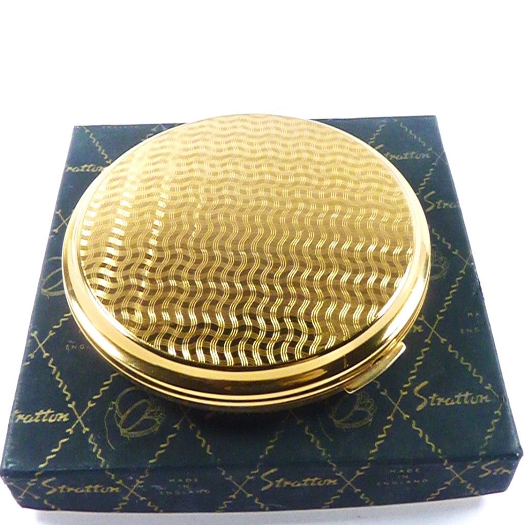Glitzy Diamond Cut Stratton Compact Mirror