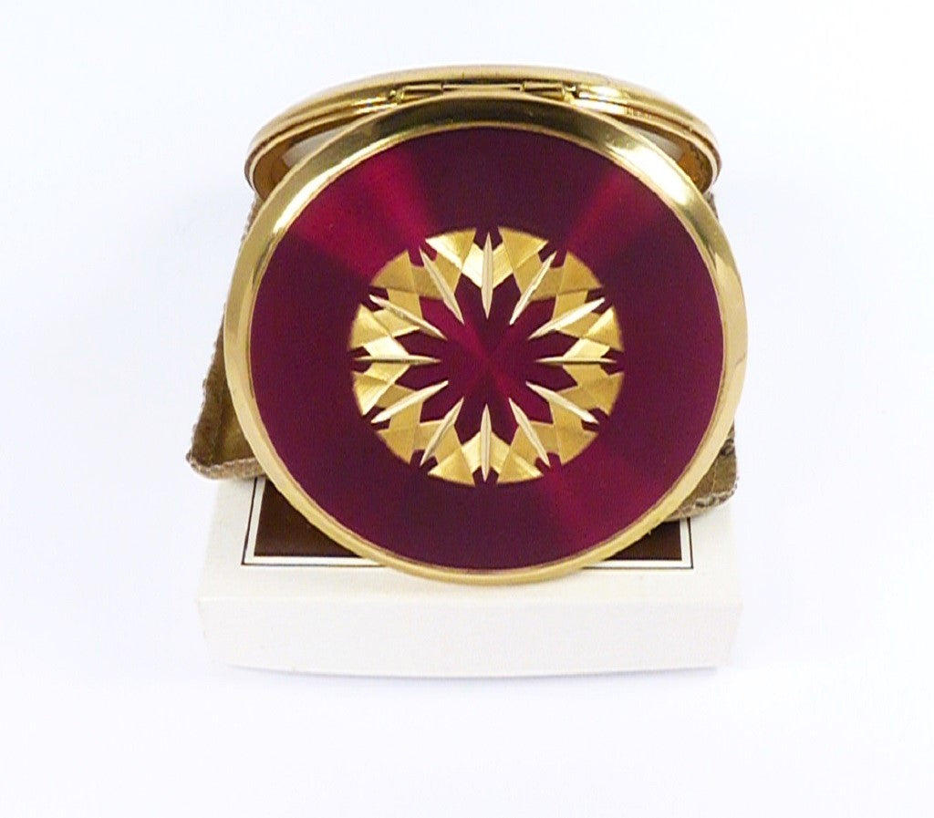 Gold And Crimson Stratton Compact