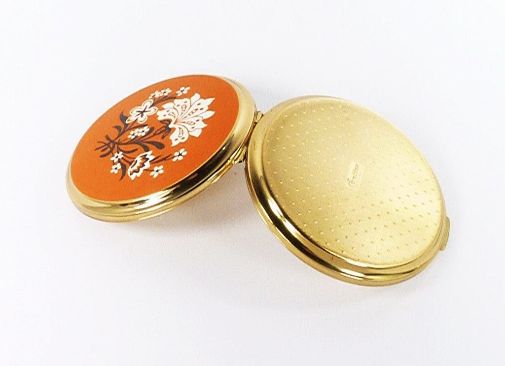 Gold And Orange Compact Mirror