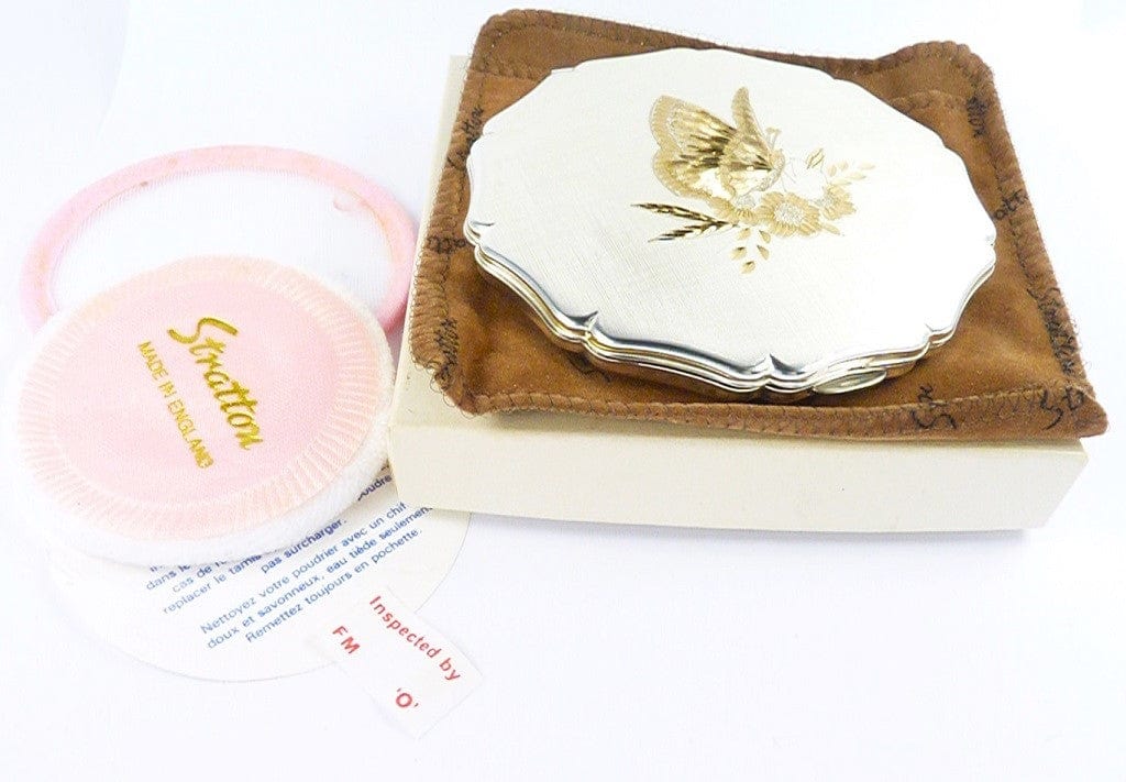 Gold-Plated-Butterfly-Compact-Mirror